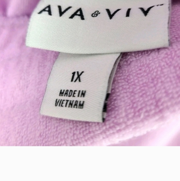 AVA & VIV  Lavender/Pink Lounger Shorts Plus Size  NWT - Picture 6 of 16